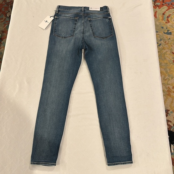 7 for all mankind women’s the high waist ankle skinny jeans size 26 NWT - Picture 5 of 7